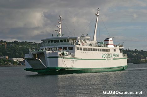 Postcard Papeete Harbor: Moorea Ferry