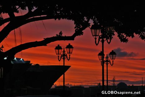 Postcard Sunset at Papeete Harbor