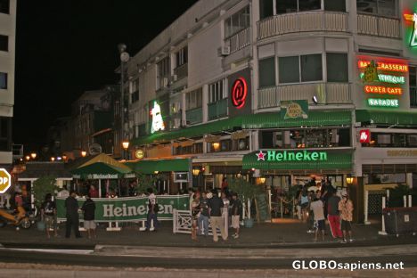 Postcard Papeete at night