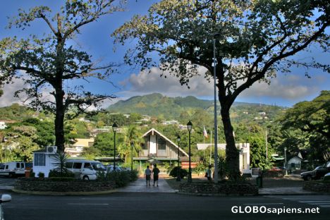 Postcard Downtown Papeete/ Taraoi Square