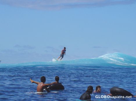 Postcard TAHITI - TEAHUPOO