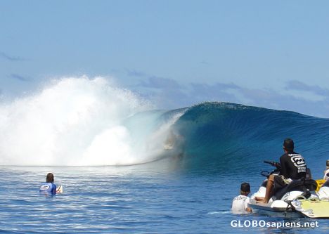 Postcard TAHITI - TEAHUPOO