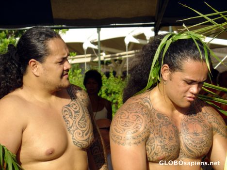Postcard Tahiti - Tatoos
