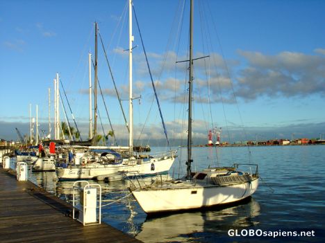 Postcard Papeete - Quayside
