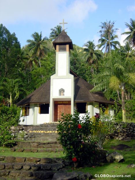 Postcard Les Marquises - Hiva Oa Hanaiapa - Church