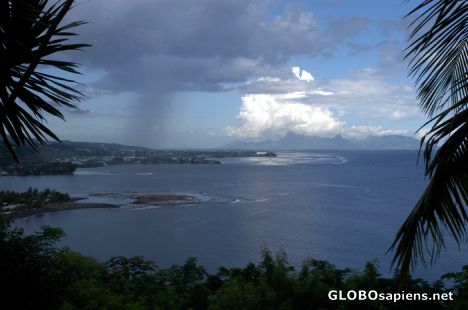 Postcard Gust of wind view from Tahara'a