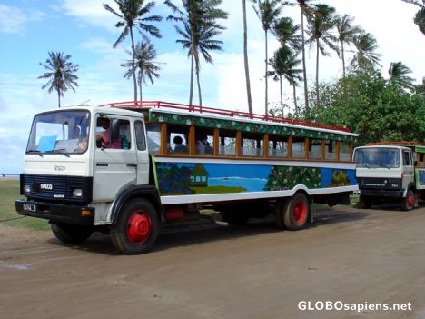 Postcard Moorea - Truck