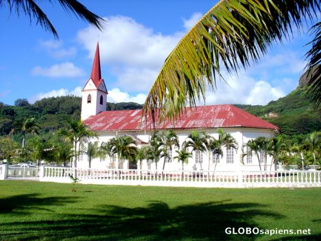 Postcard Raiatea - Church