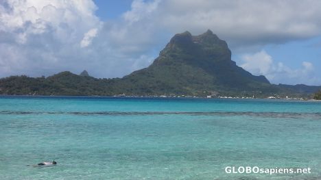 Postcard Bora Bora island