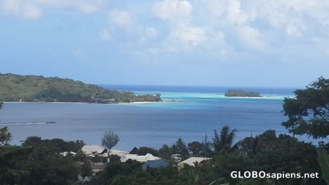 Postcard Bora Bora lagoon