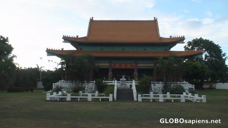 Postcard Chineese temple in Papeete