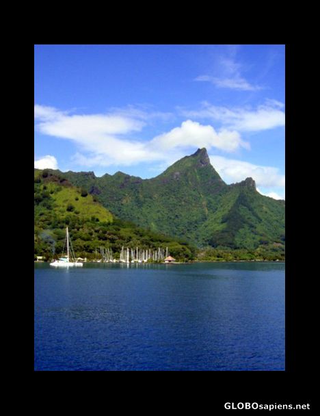 Postcard Almost arriving on Moorea