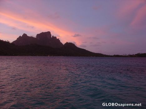 Postcard Bora Bora Sunset