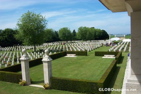 Postcard Canadian cemetary