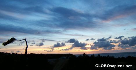 Postcard sunset on cap frehel