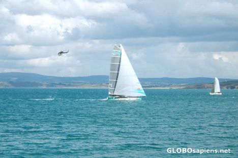 Postcard Sailing in Baie de Douarnenez