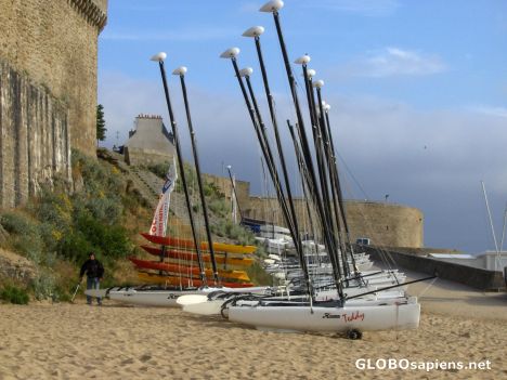 Postcard St. Malo Beach