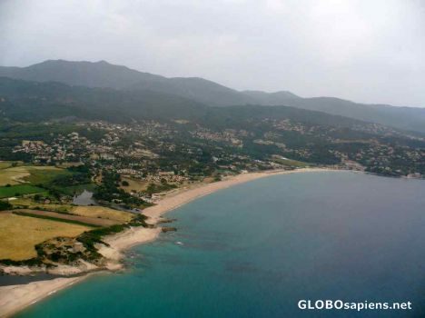 Postcard Corsica from the sky