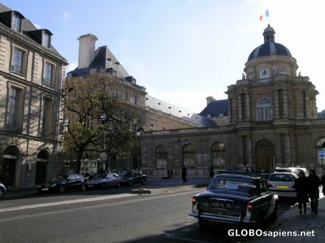 Postcard luxembourg, sunny day in paris