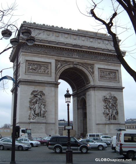 Postcard Arc de Triomphe