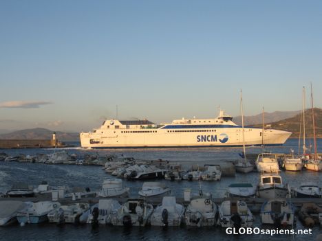 Postcard In the port of Ile Rousse