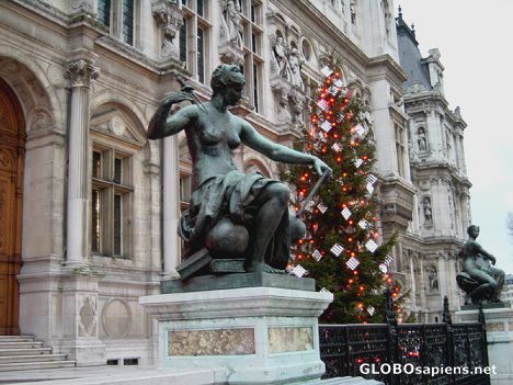 Postcard Paris - Hotel de Ville