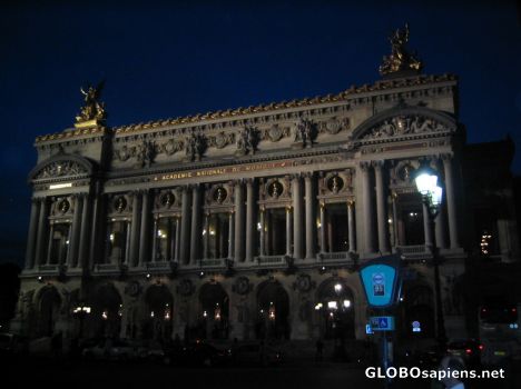 Postcard L`Opera by night