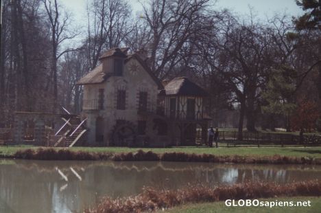 Postcard Im Normannendorf bei Versailles