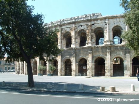 Postcard colloseum of Nimes