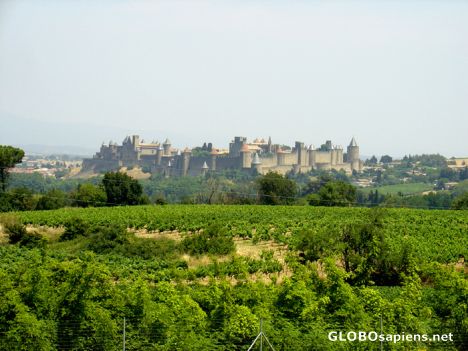 Postcard The walled town of Carcassonne