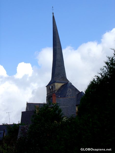 Postcard Le Vieil Baugé - Church
