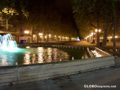 Postcard montpellier park