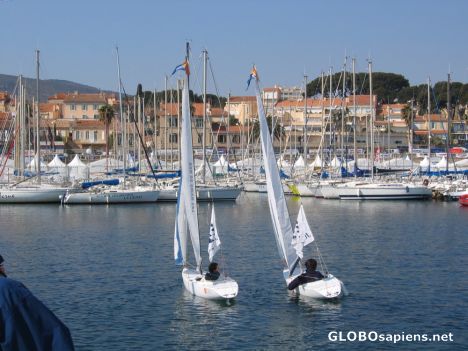 Postcard Smallest sailing boats I've ever seen