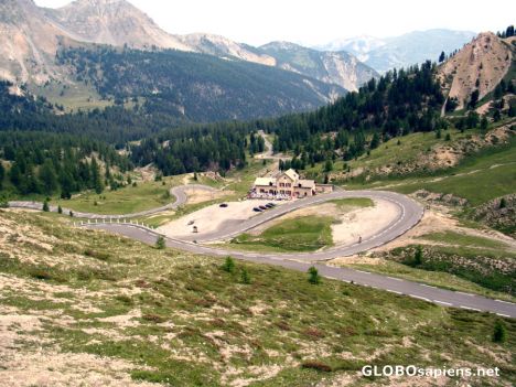 Postcard on top of col d'izoard
