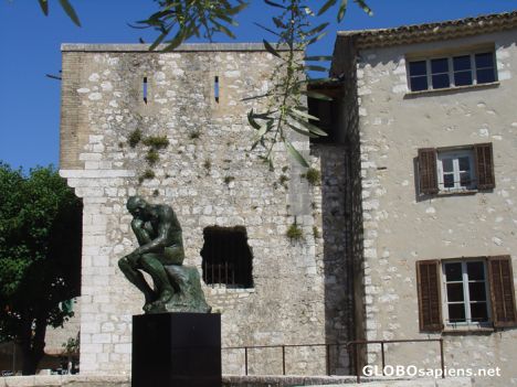 Postcard Auguste Rodin statue