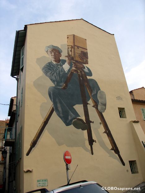 Postcard Painted wall
