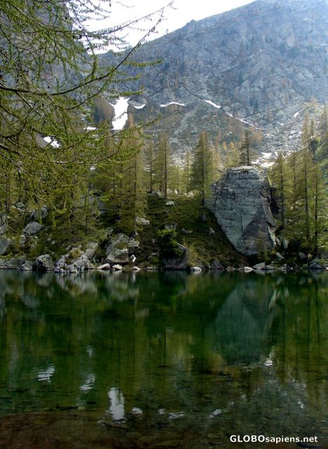 Postcard Lac Vert de Fontanalba