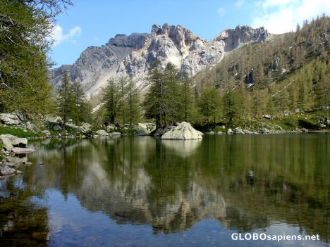 Postcard Lac Vert de Fontanalba