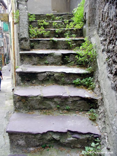 Postcard Slate stairs