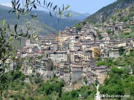 Postcard The village