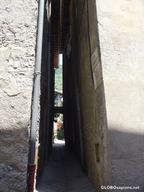 Postcard Very very narrow street
