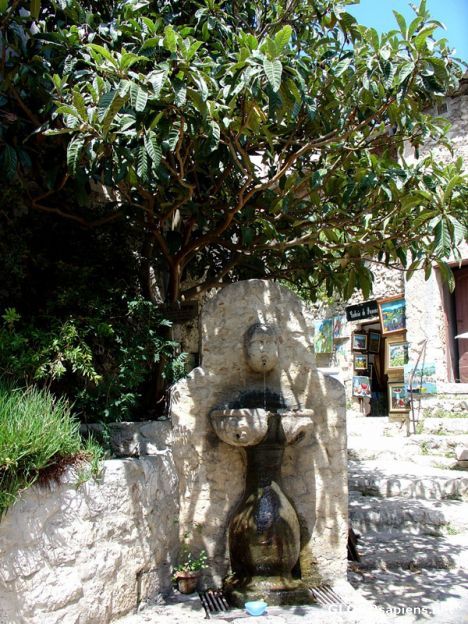 Postcard Refreshing ancient fountain