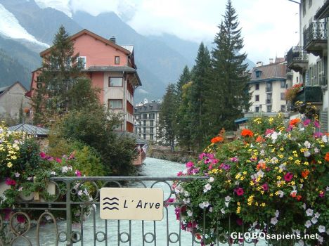 Postcard The river Arve