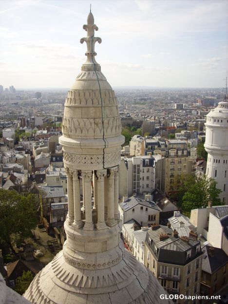 Postcard Paris-Sacre Coeur