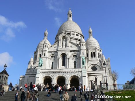 Postcard La Basilique du Sacré Coeur in Montmartre