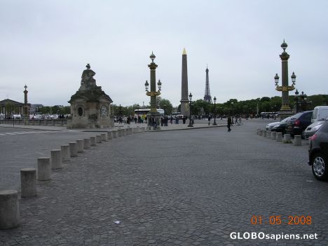 Postcard Place de la Concorde
