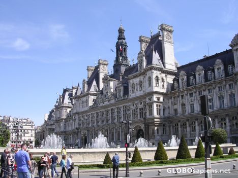 Postcard Paris City Hall