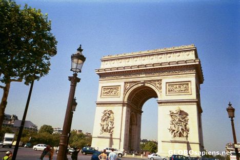 Postcard arc de triomphe