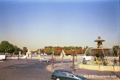 Postcard Paris dangerous roundabout