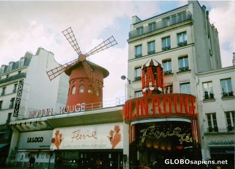 Postcard The Red Windmill